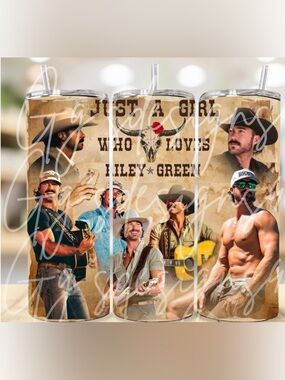 Just a Girl Who Loves Riley Green 20 oz Tumbler